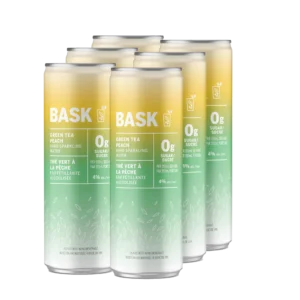 BASK GREEN TEA PEACH- 6PC