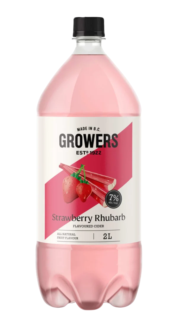 GROWERS STRAWBERRY RHUBAR- 2L