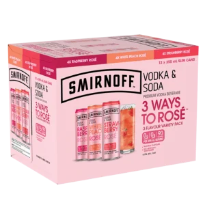 SMIRNOFF ROSE MIXER- 12PC